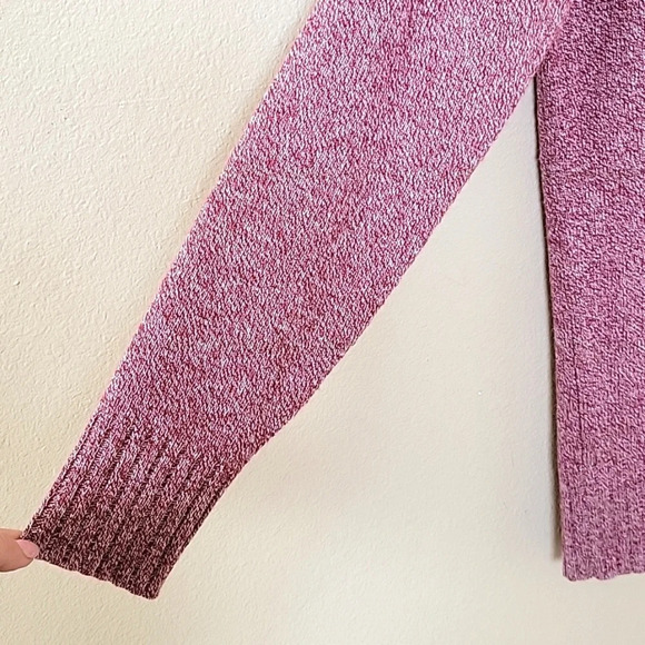 Athleta Womens Pink Oversized Wool Cashmere Blend Vital V-Neck Tunic Sweater - Picture 4 of 9